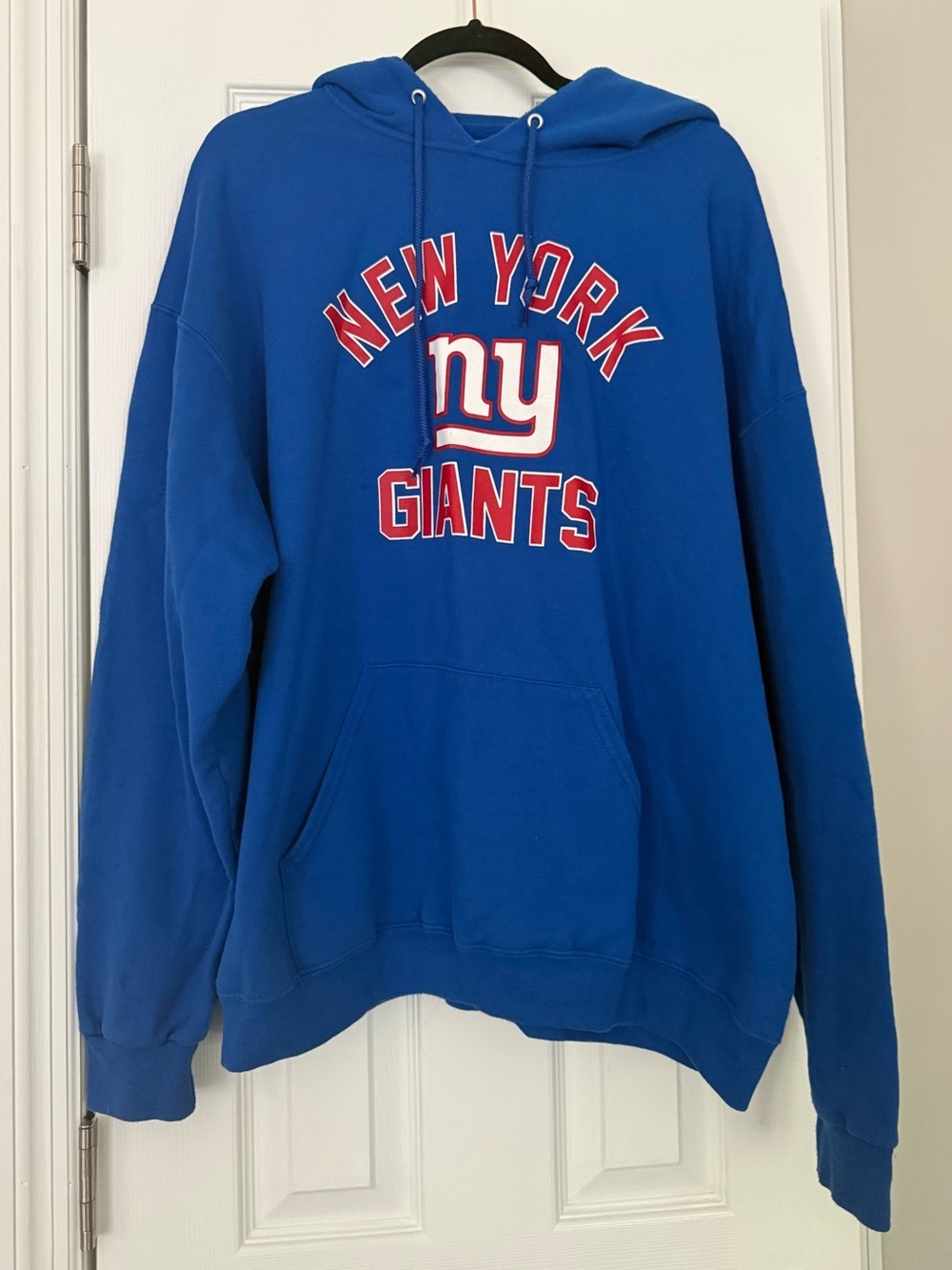 NFL New York Giants Blue Pullover Hoodie Sweatshirt XL Football Fan